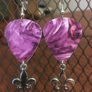 Guitar pic earrings